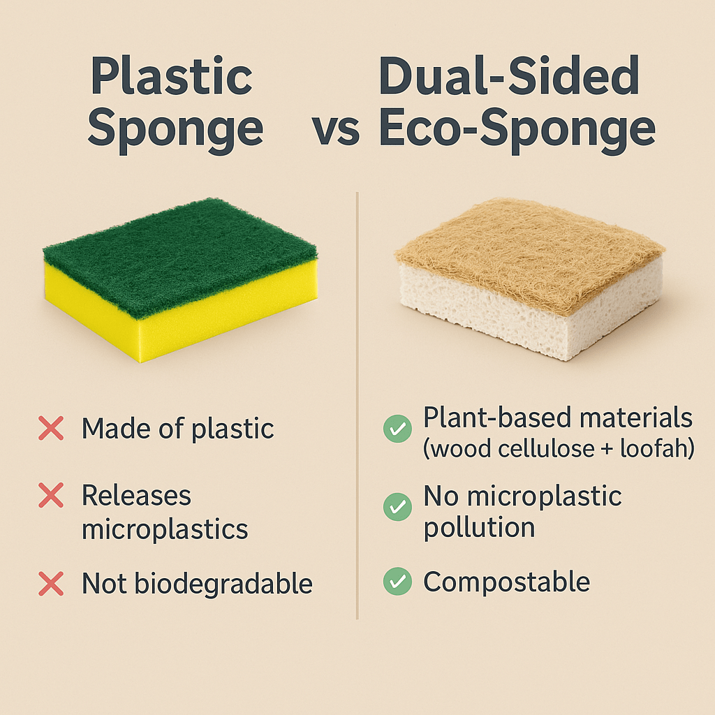 Dual-Sided Eco-Sponge 2Pk